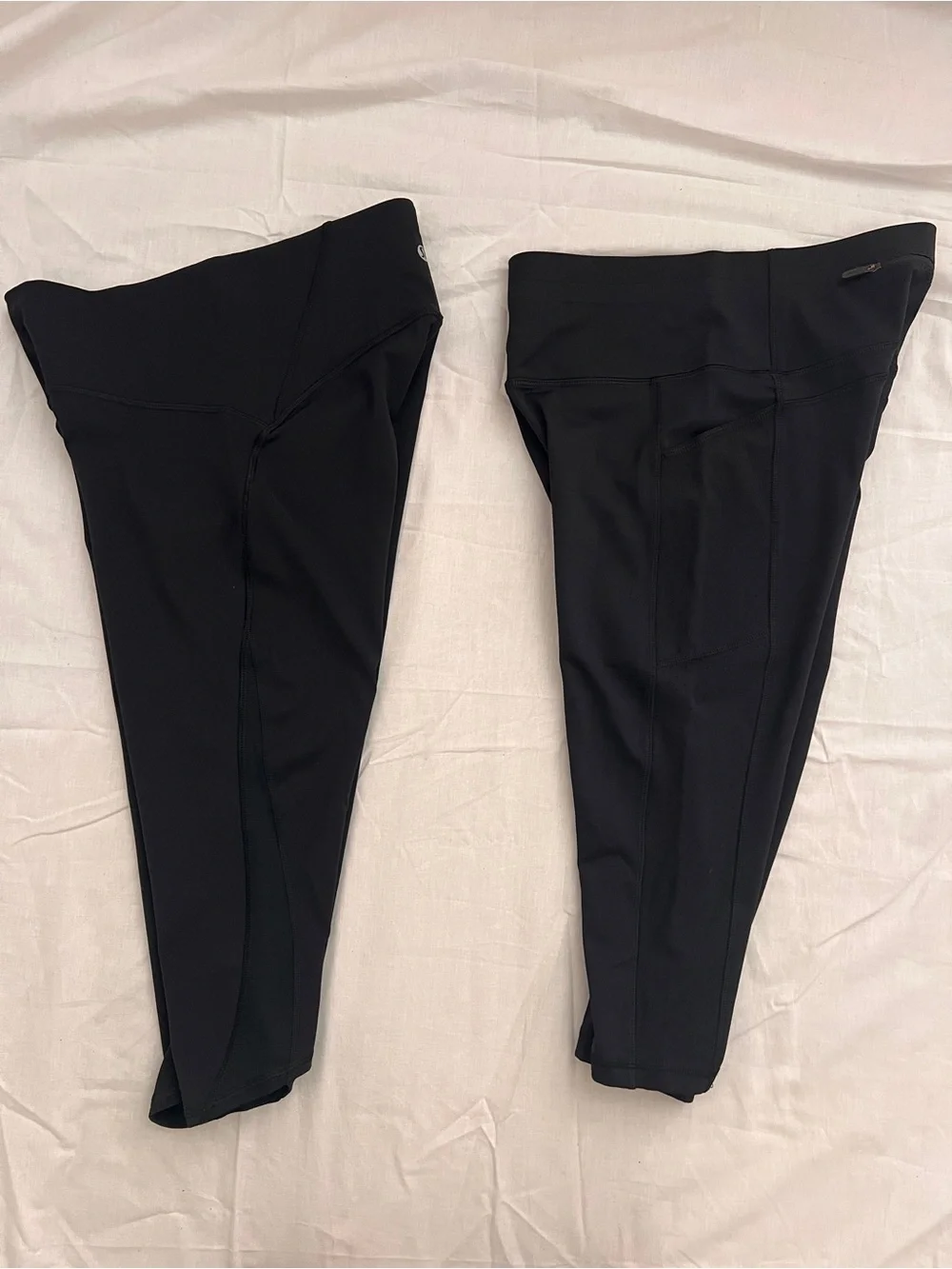 2 Lululemon Women's High-Waist Black Active Capri Leggings size 8